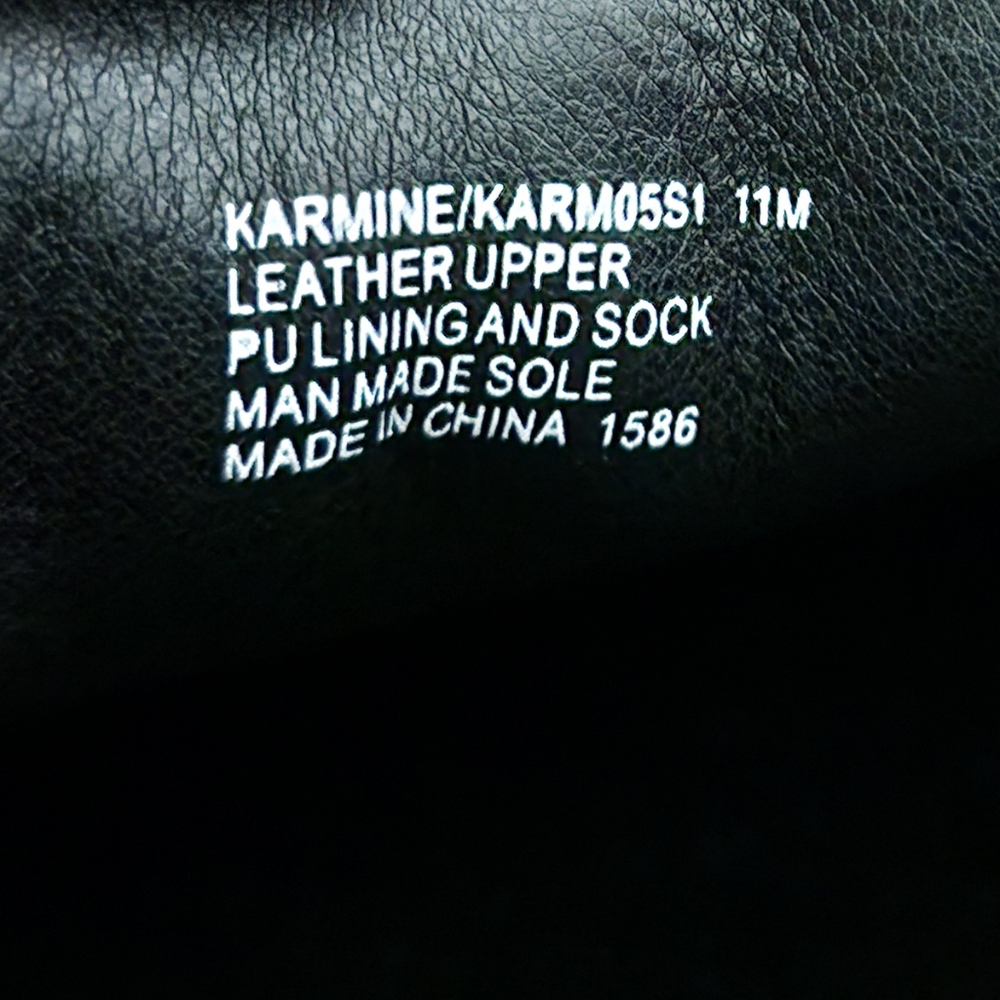 Steve Madden Black Leather Chain-Trim Loafers - Picture 14 of 16